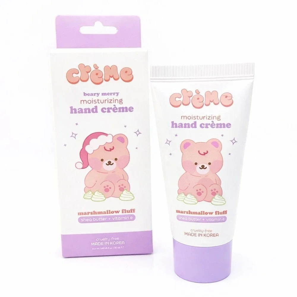 The Creme Shop Beary Merry Moisturizing Hand Creme Marshmallow Fluff 1.69oz 50ml